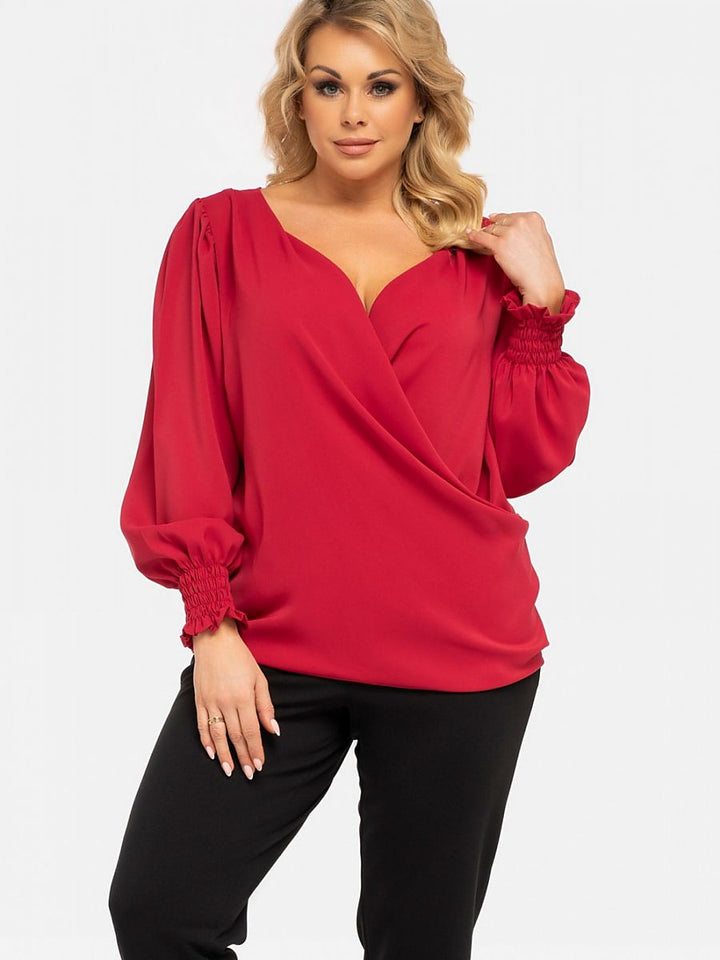 Plus size blouse model 190971 Karko-0