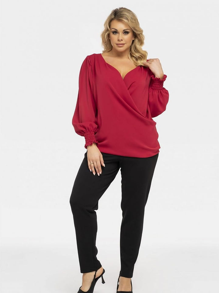 Plus size blouse model 190971 Karko-3