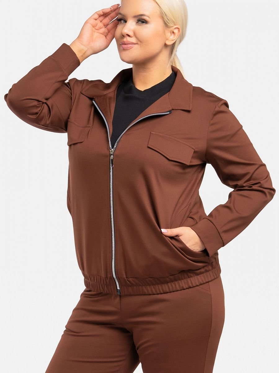 Plus size sweatshirt model 193912 Karko-0