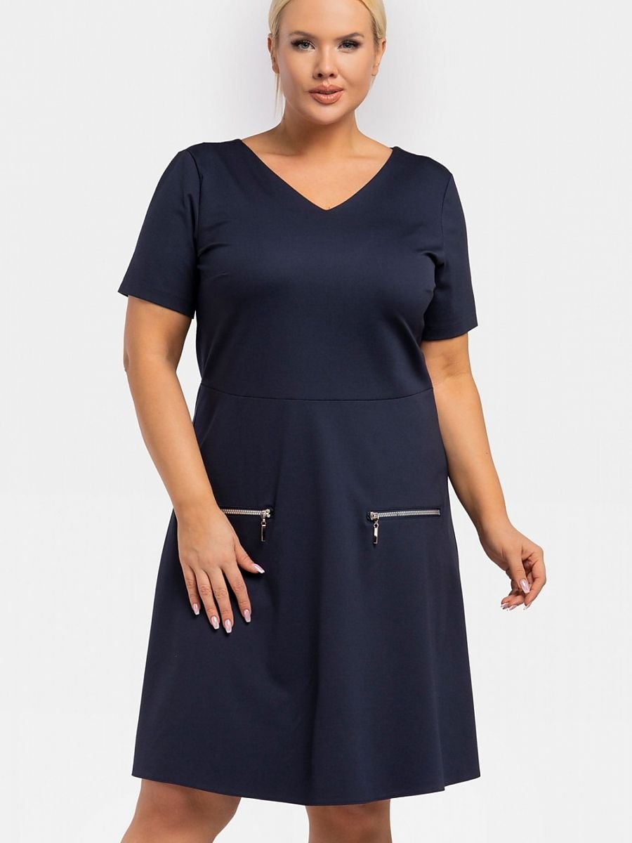 Plus size dress model 195022 Karko-0