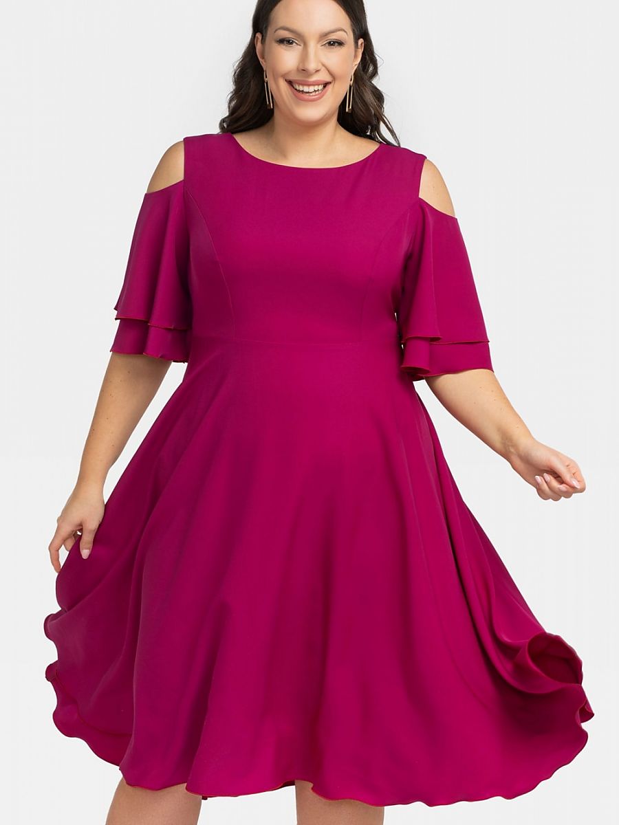 Plus size dress model 198330 Karko-0