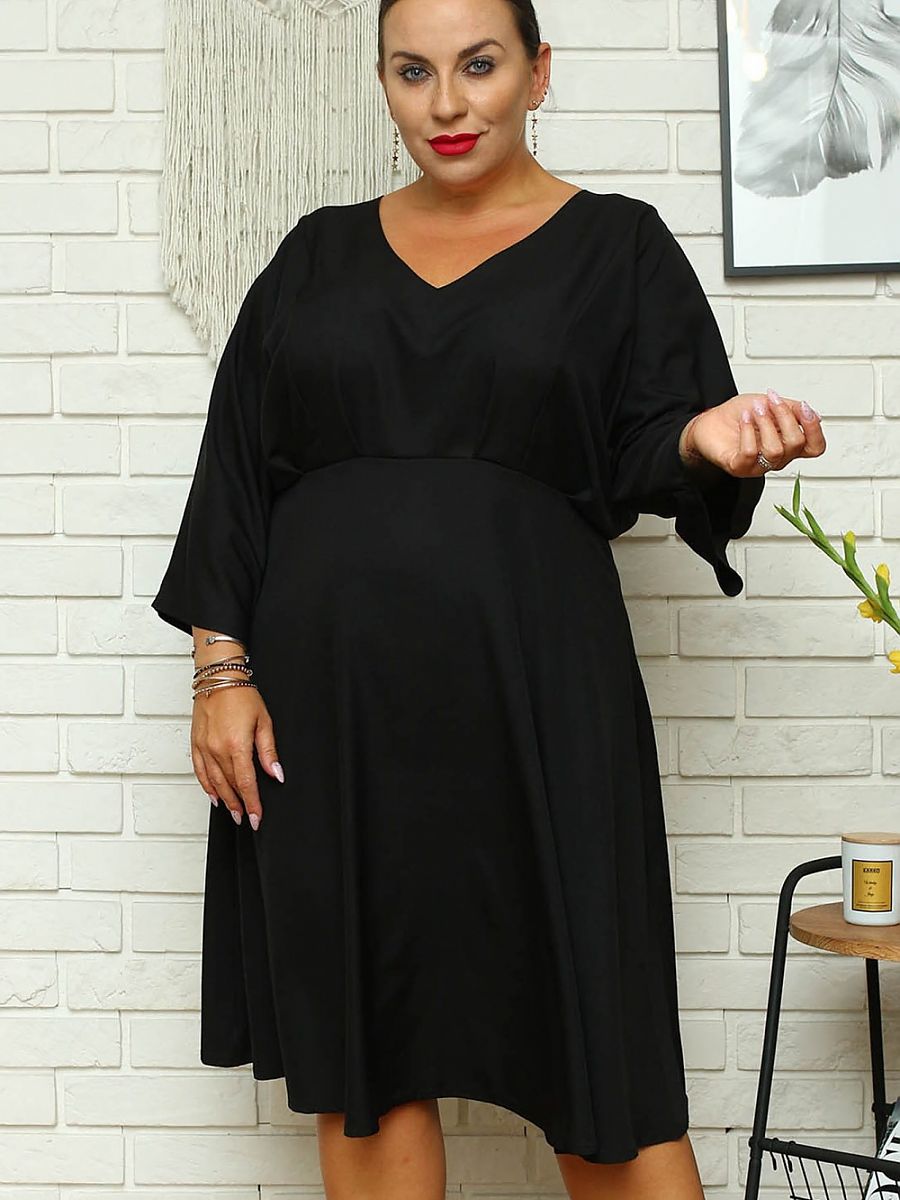 Plus size dress model 168959 Karko-0