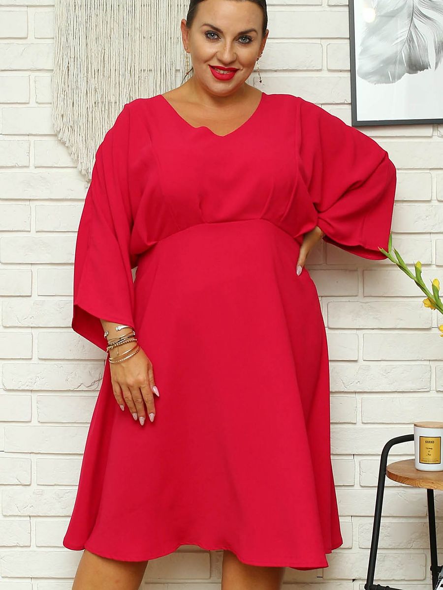 Plus size dress model 168961 Karko-0