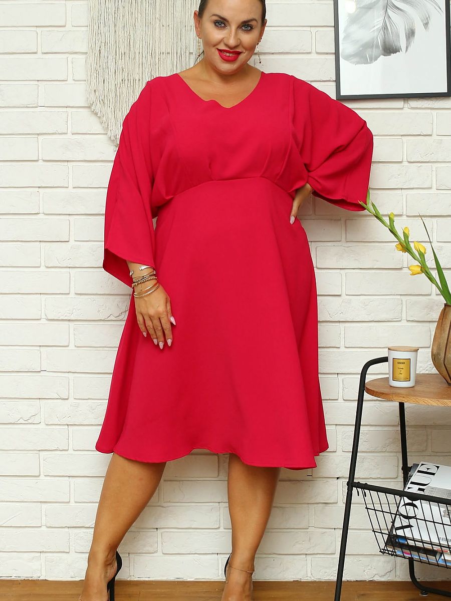 Plus size dress model 168961 Karko-1