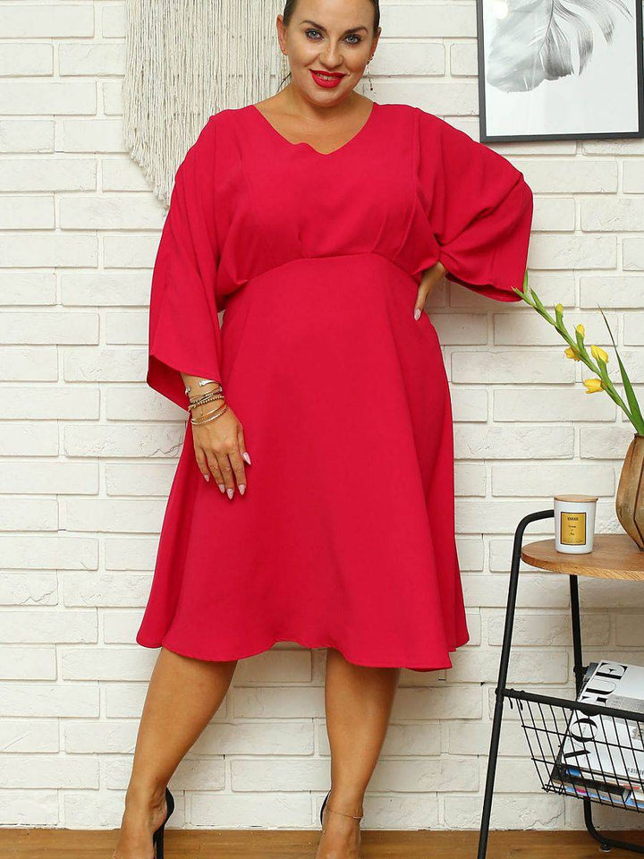 Plus size dress model 168961 Karko