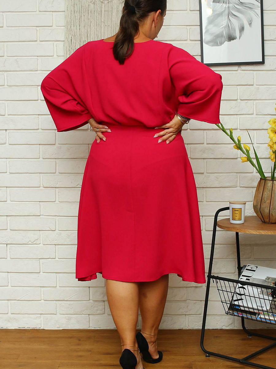 Plus size dress model 168961 Karko