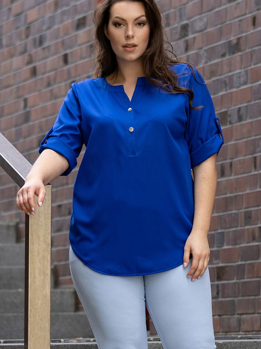 Plus size blouse model 168991 Karko-0