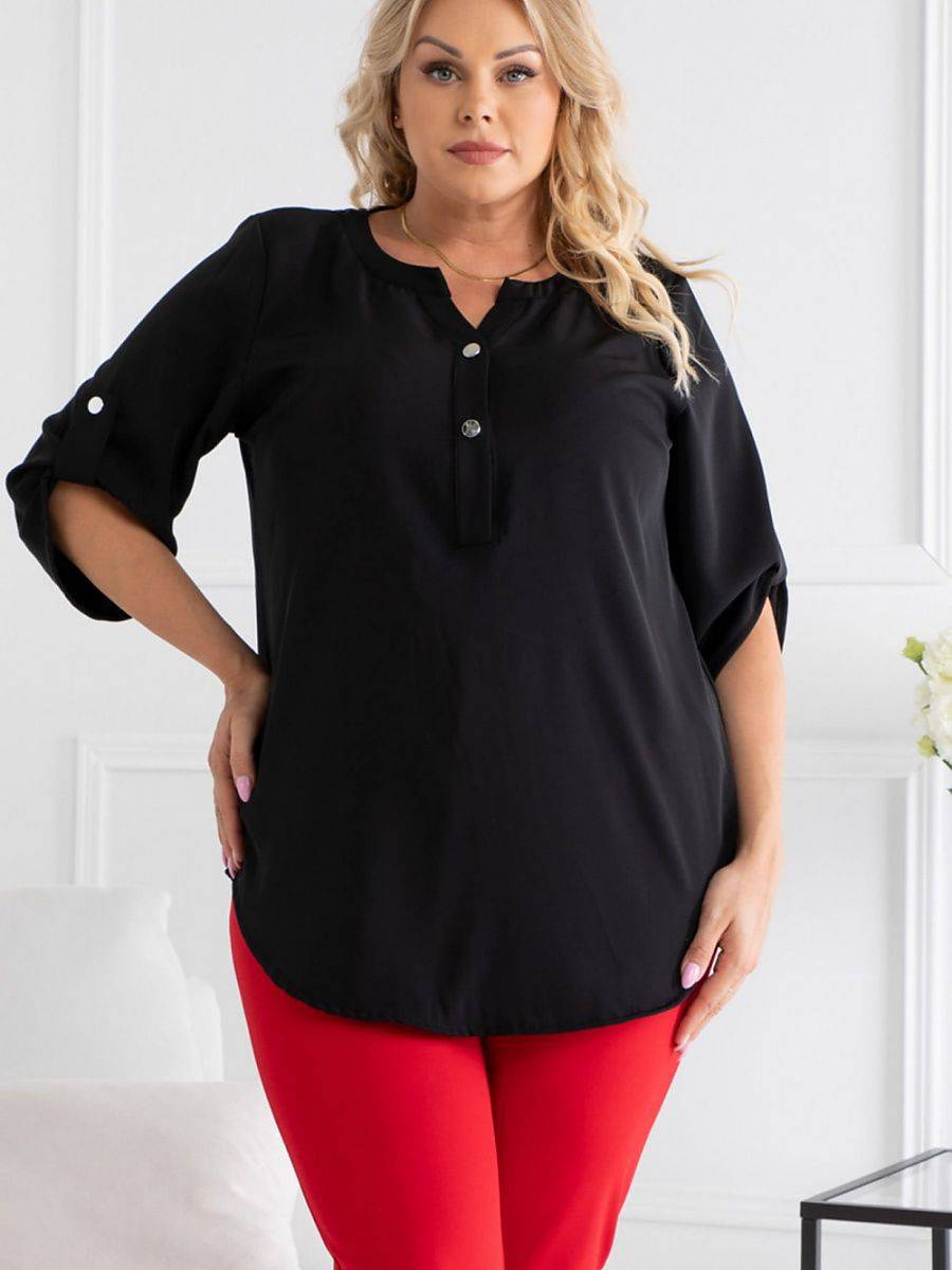 Plus size blouse model 168995 Karko-Shangri-La Fashion