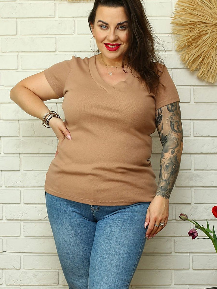 Plus size blouse model 169021 Karko-0