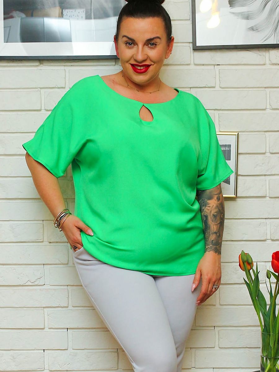 Plus size blouse model 169032 Karko-0