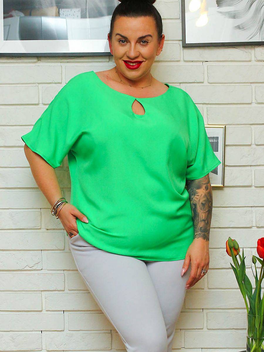 Plus size blouse model 169032 Karko-Shangri-La Fashion