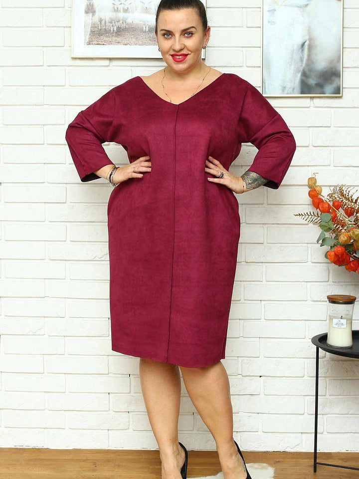 Plus size dress model 175219 Karko