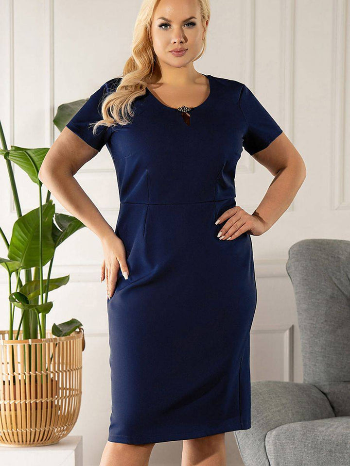 Plus size dress model 175228 Karko