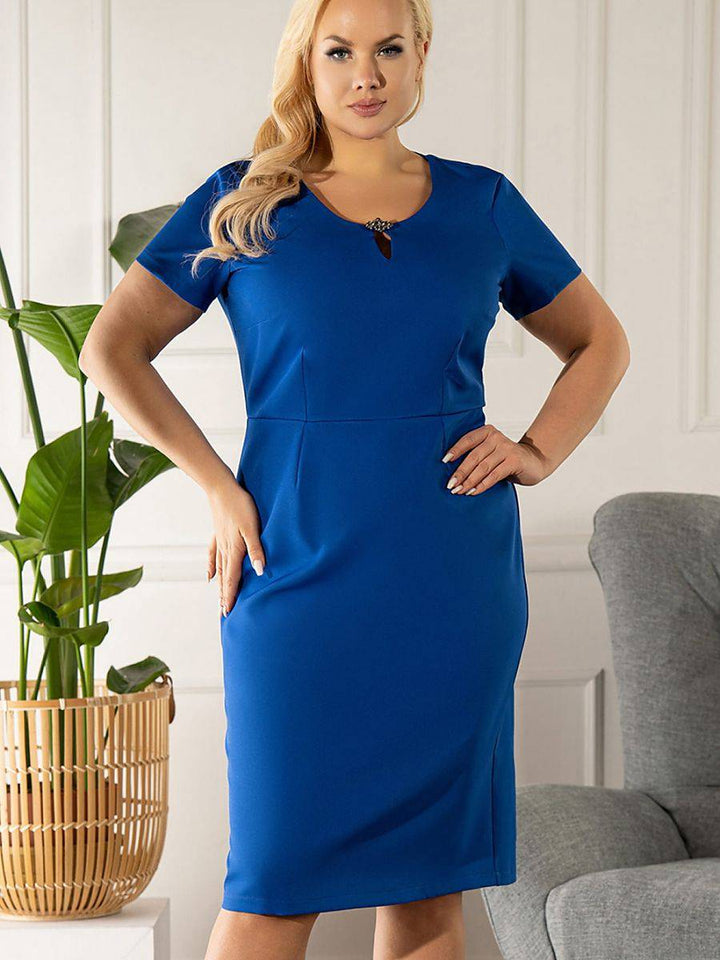 Plus size dress model 175229 Karko