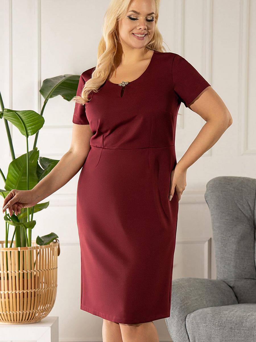 Plus size dress model 175230 Karko