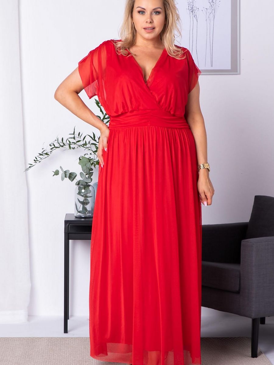 Plus size dress model 175249 Karko-0