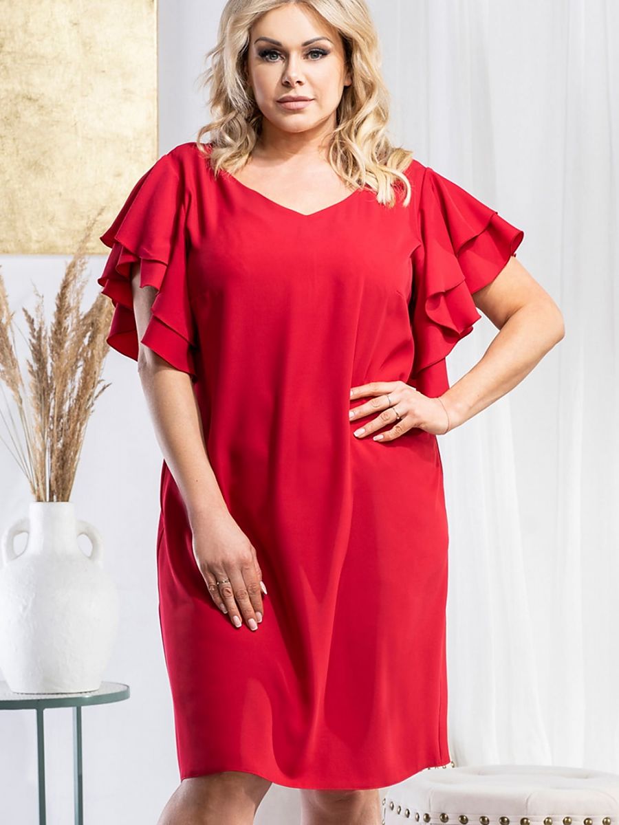 Plus size dress model 178524 Karko-0