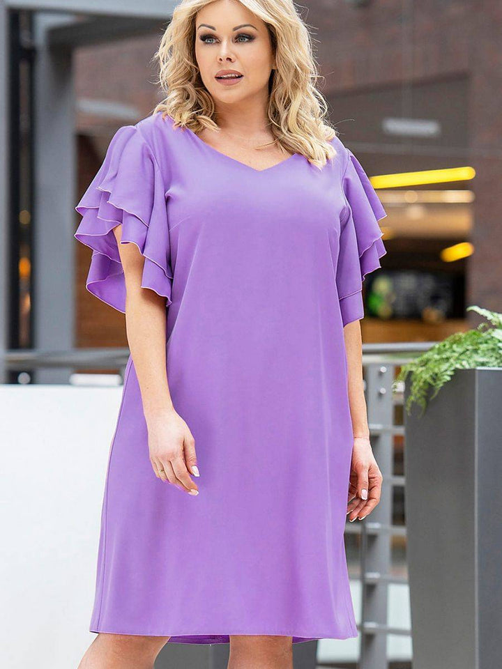 Plus size dress model 180444 Karko