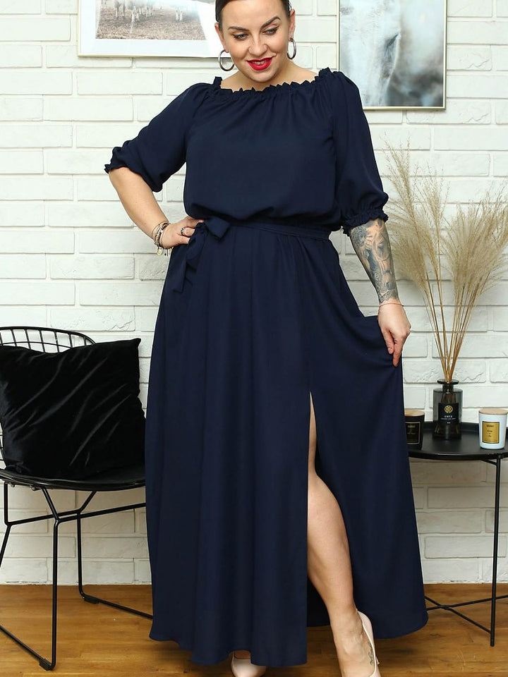 Plus size dress model 182178 Karko-0