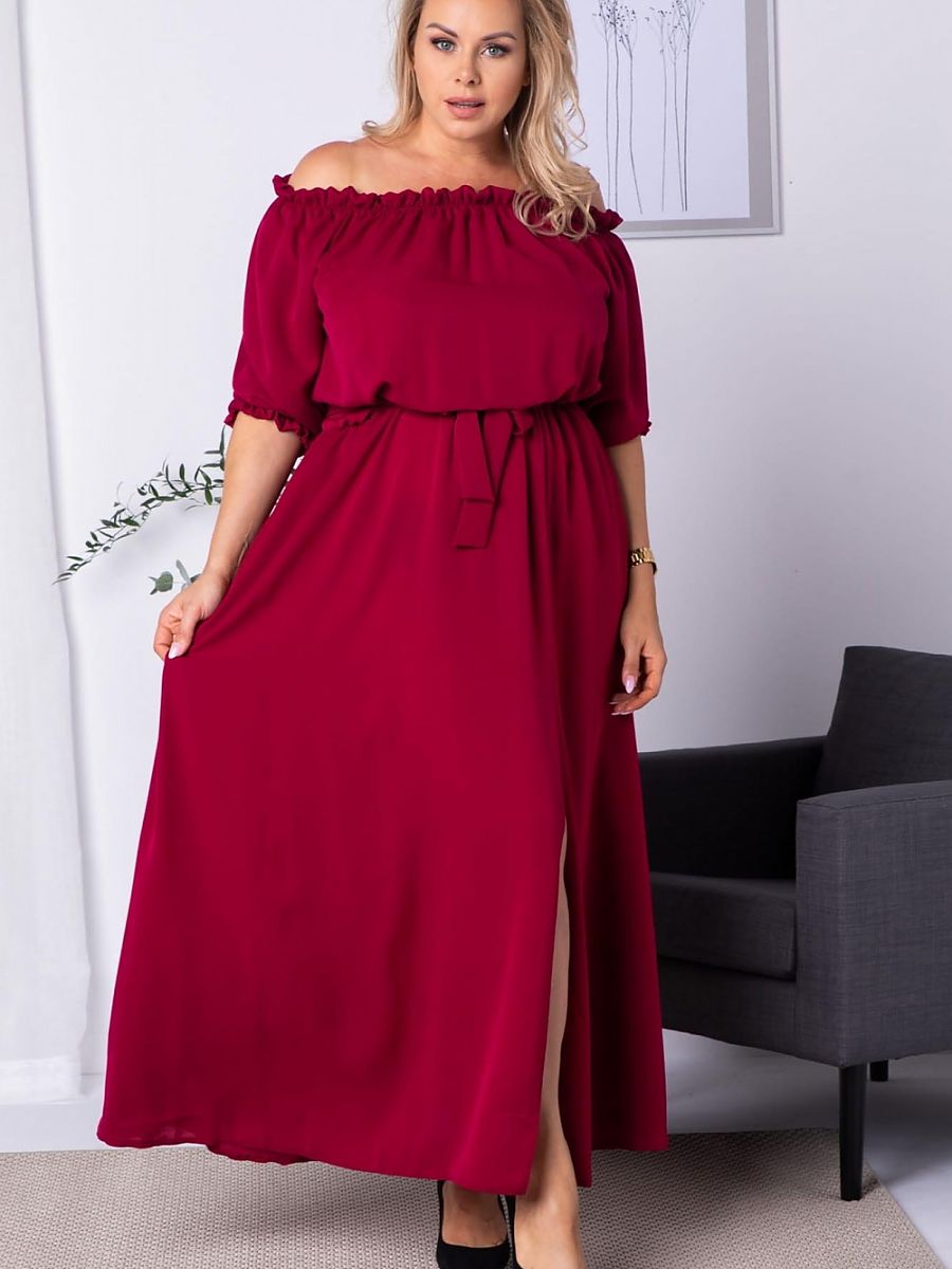 Plus size dress model 182179 Karko-0