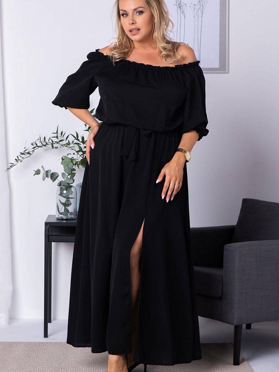 Plus size dress model 182180 Karko