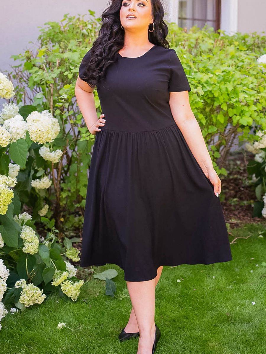 Plus size dress model 183284 Karko