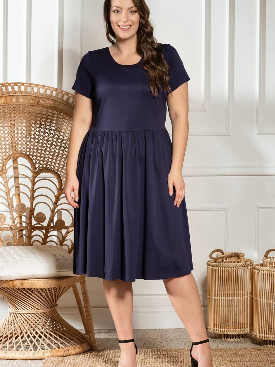 Plus size dress model 183285 Karko-0