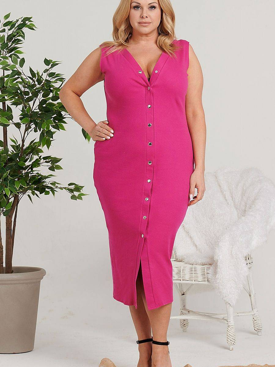 Plus size dress model 183326 Karko