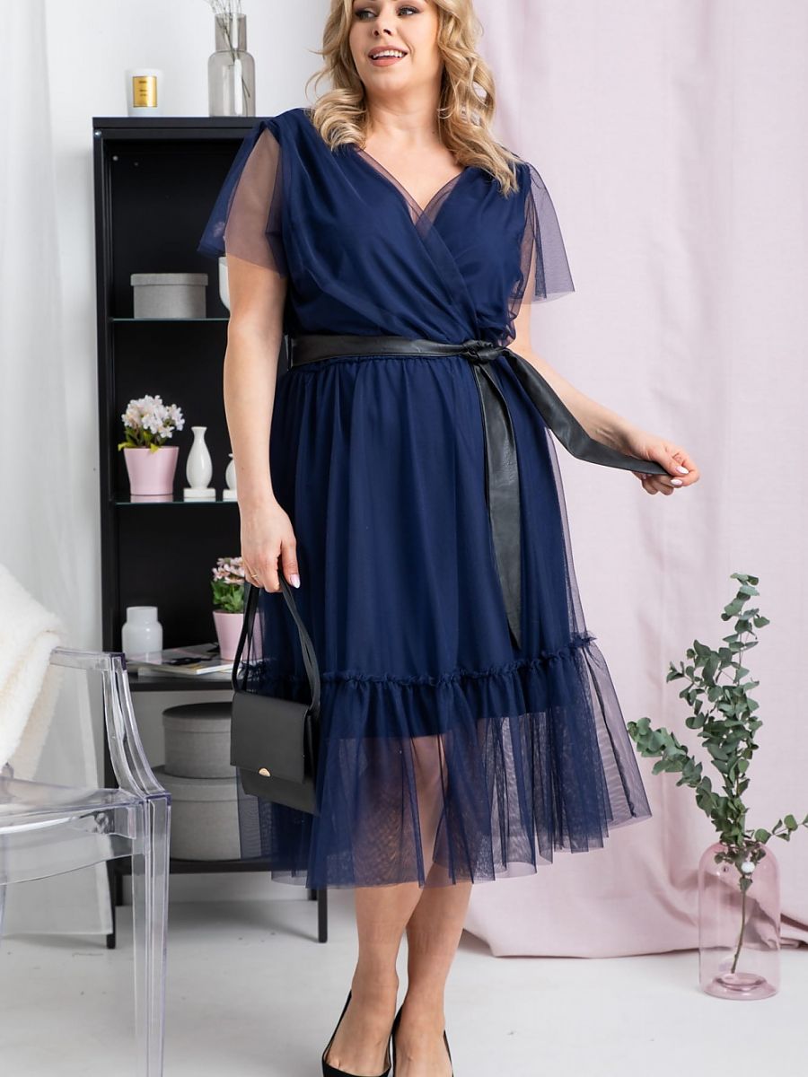 Plus size dress model 183333 Karko-0