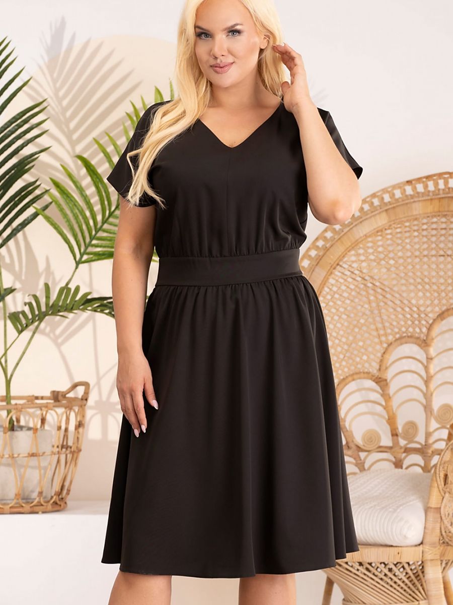 Plus size dress model 183384 Karko-0