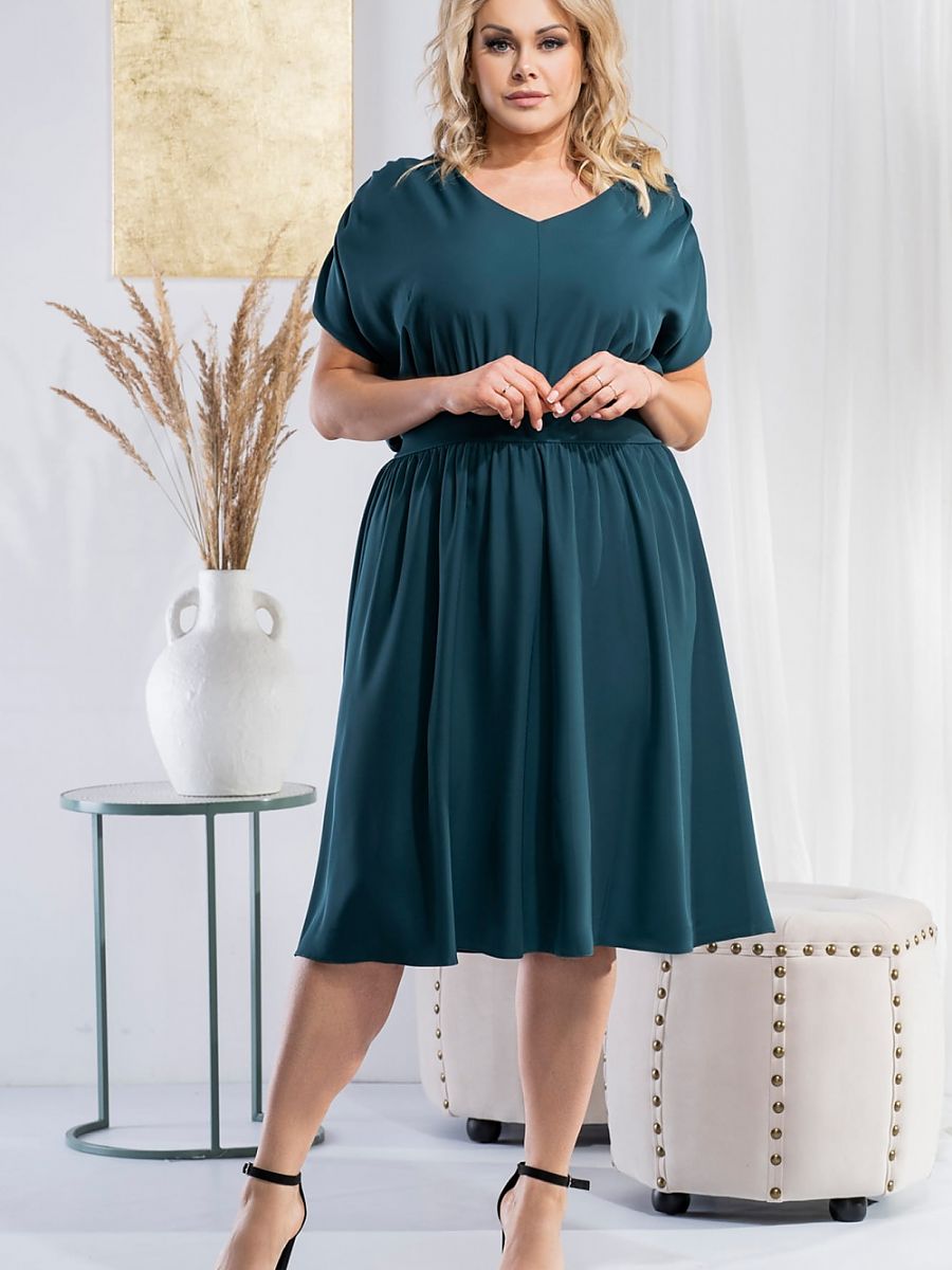 Plus size dress model 183387 Karko-0