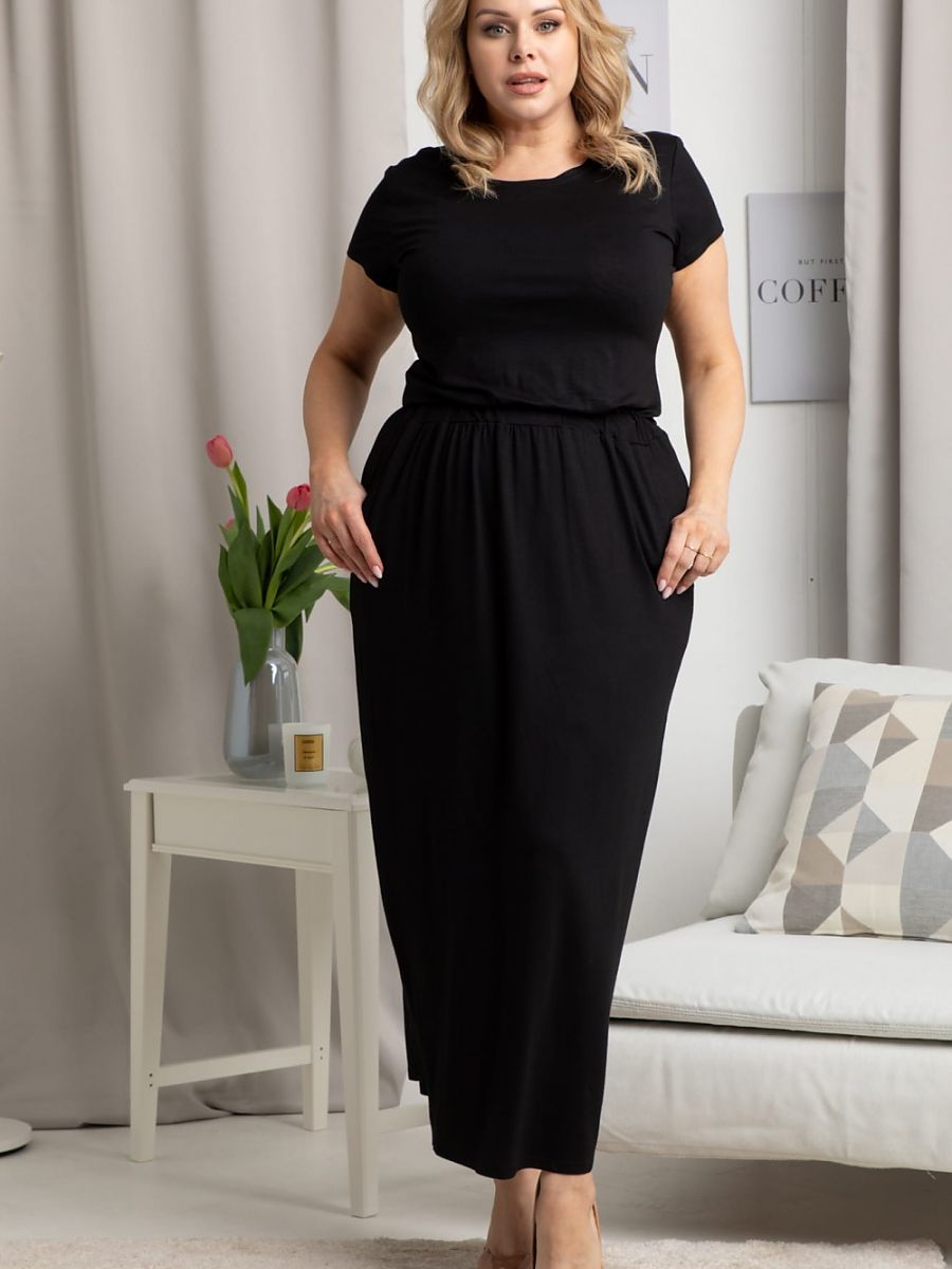 Plus size dress model 183389 Karko-0