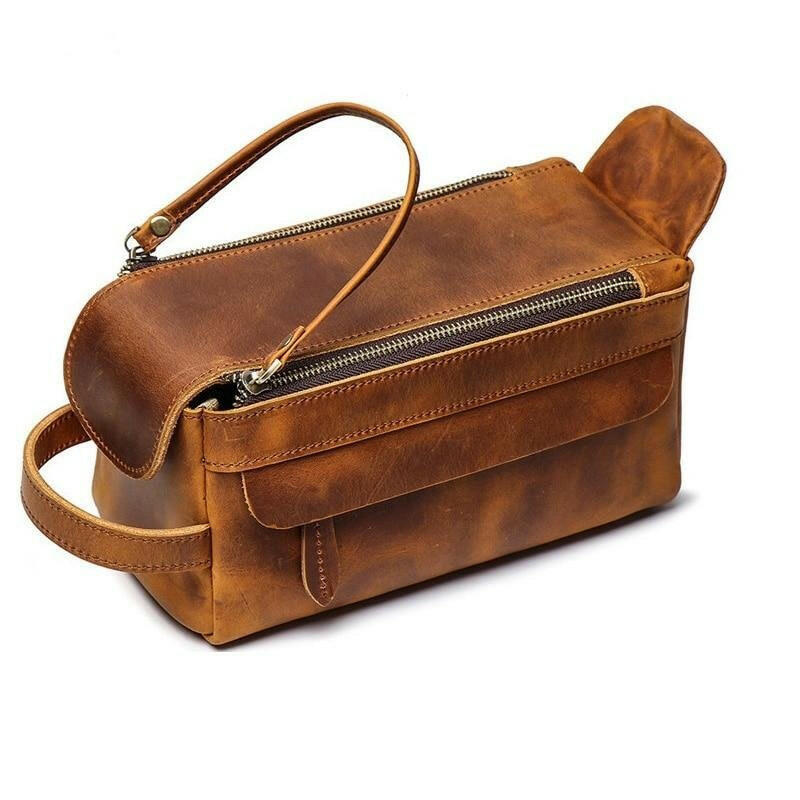 Leather Toiletry Bag