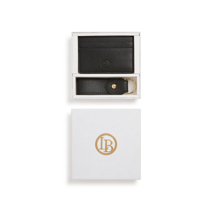 Juniper Black CC holder & Key chain Gift Box-Shangri-La Fashion