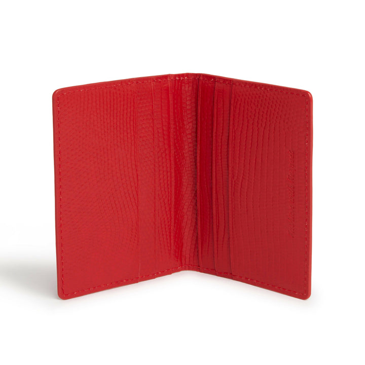 Nutcombe Red Passport Holder & bi-fold CC holder Gift Box-Shangri-La Fashion