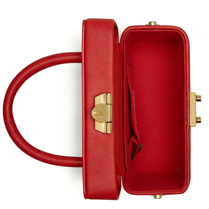 Mae Red Vegan Crossbody Satchel-Shangri-La Fashion