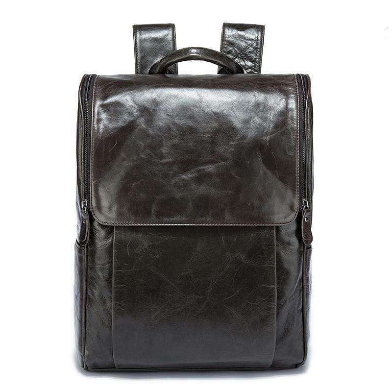 Men's Leather backpack-2