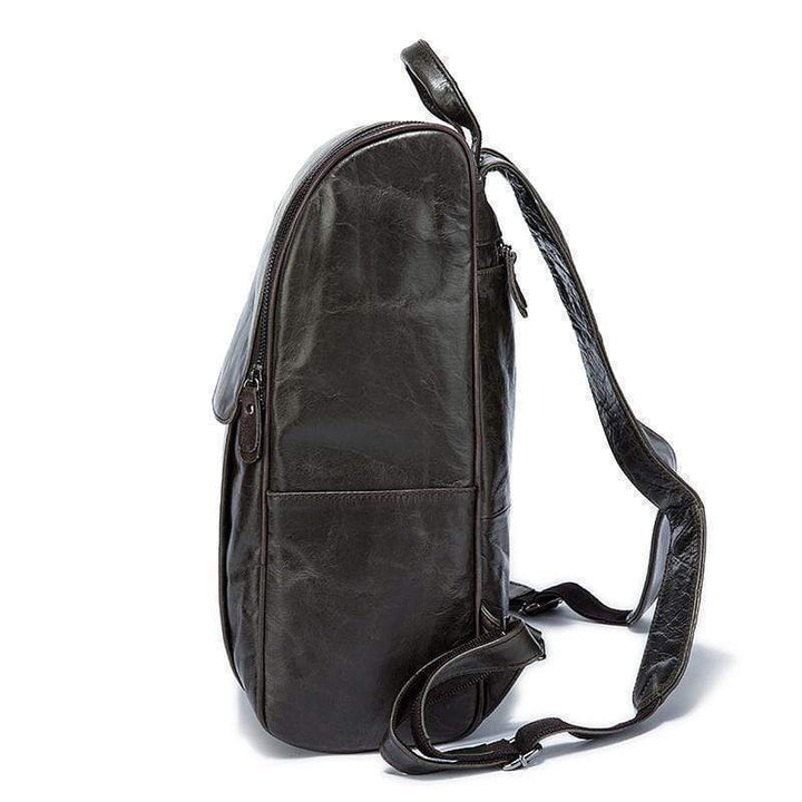 Men's Leather backpack-4