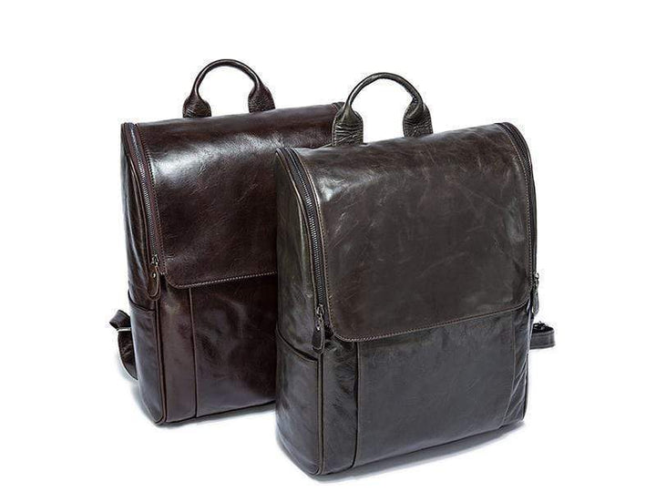 Men's Leather backpack-Shangri-La Fashion