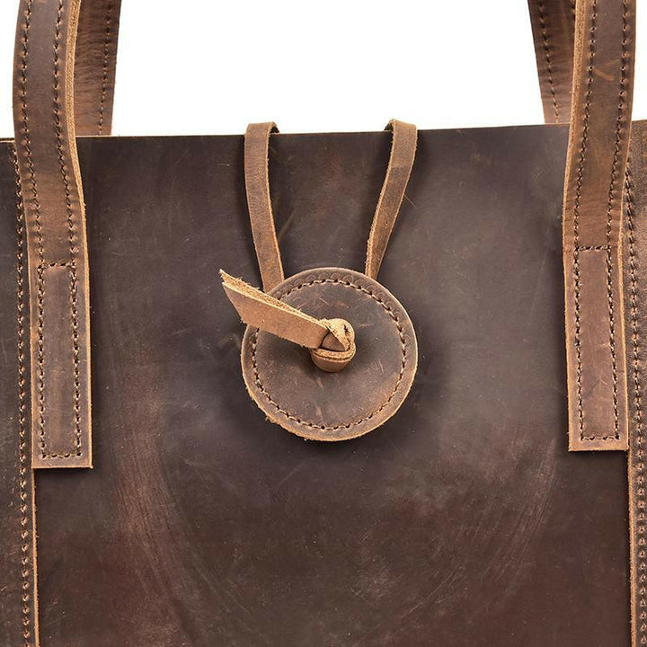 The Taavi Tote | Handcrafted Leather Tote Bag-5