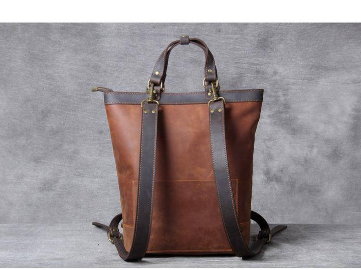 The Icarus | Handmade Vintage Leather Backpack-Shangri-La Fashion