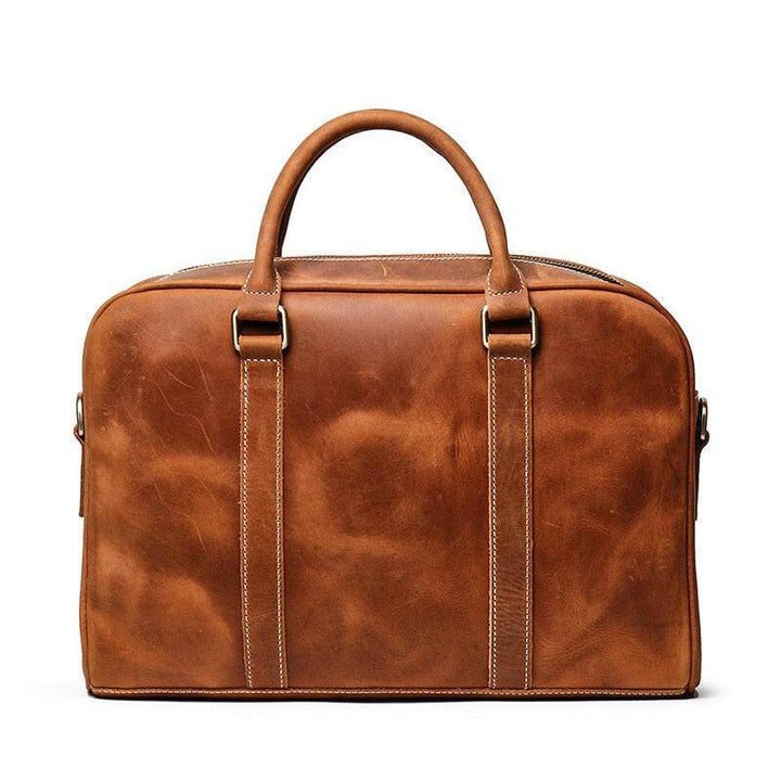 The Bjorn Leather Laptop Bag | Vintage Leather Briefcase-Shangri-La Fashion