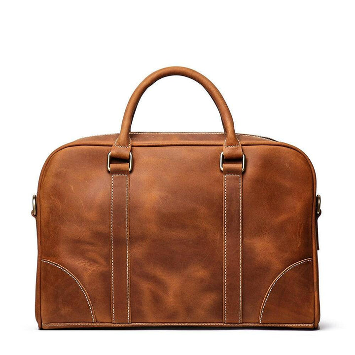 The Bjorn Leather Laptop Bag | Vintage Leather Briefcase-Shangri-La Fashion