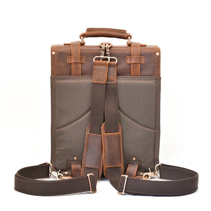 The Garth Backpack | Vintage Leather Backpack-2