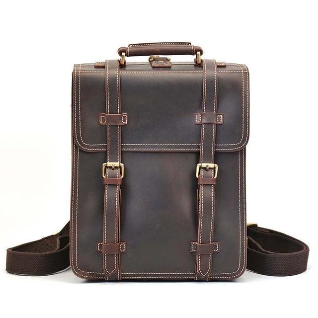 The Garth Backpack | Vintage Leather Backpack-1