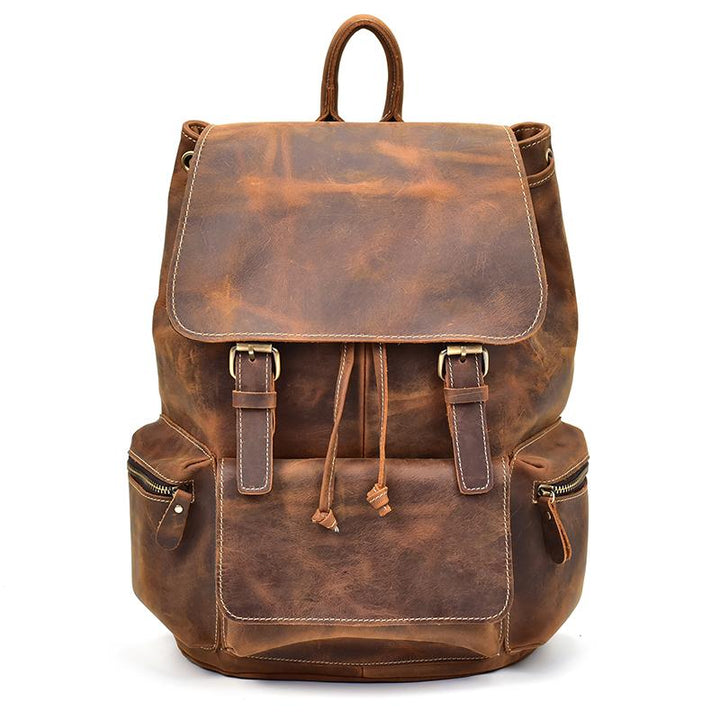 The Hagen Backpack | Vintage Leather Backpack-0