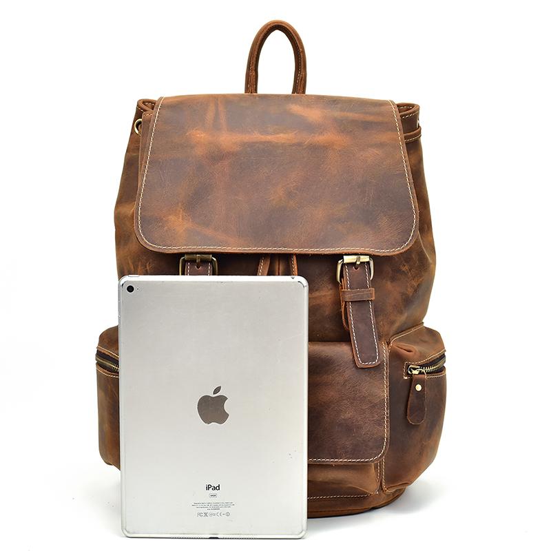 The Hagen Backpack | Vintage Leather Backpack-2