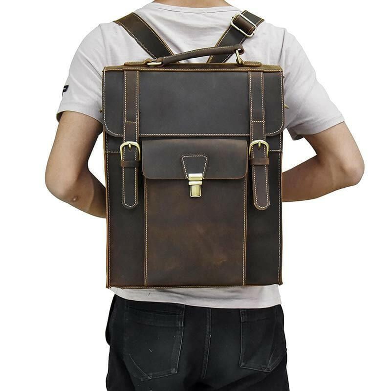 The Vali Backpack | Handmade Vintage Leather-3
