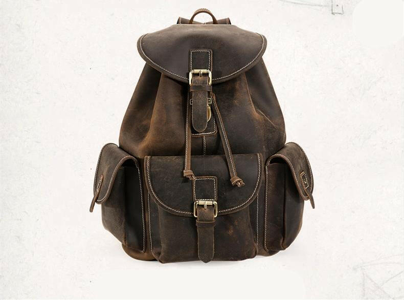 The Thorsen Backpack | Small Handmade Genuine Leather Backpack-11