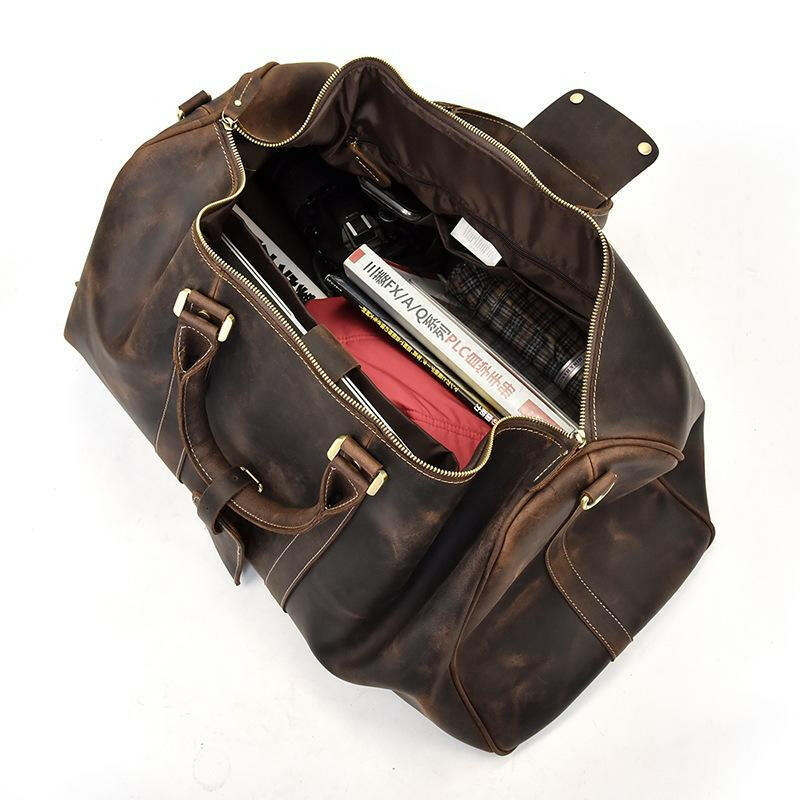 The Bjarke Weekender | Handcrafted Leather Duffle Bag-4